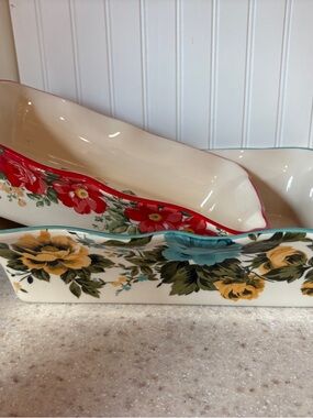 The Pioneer Woman Floral Ceramic Casserole Dish Set